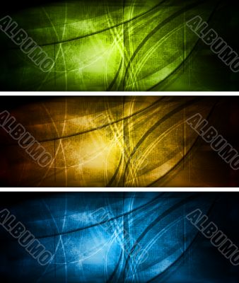 Bright textural banners collection