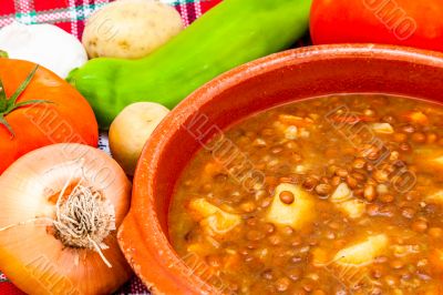 Soup of lentils