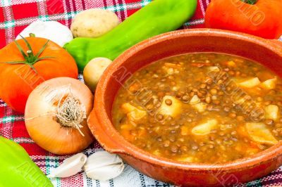 Soup of lentils