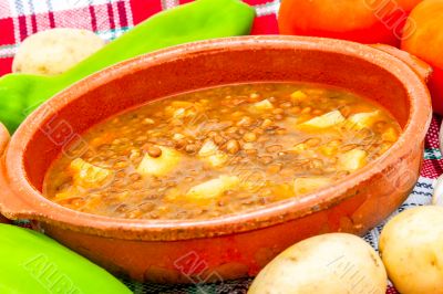 Soup of lentils