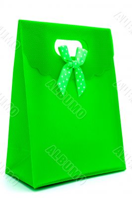 Green gift bag
