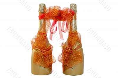 Wedding champagne bottles