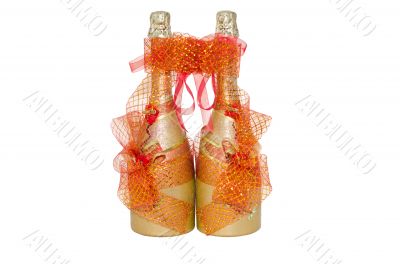 Wedding champagne bottles