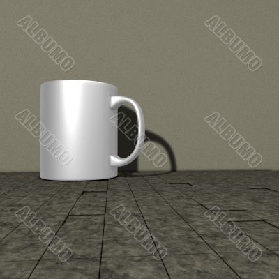 white mug