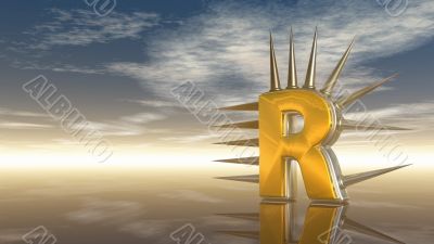 prickles letter r