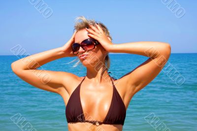 looking sexy at the beach