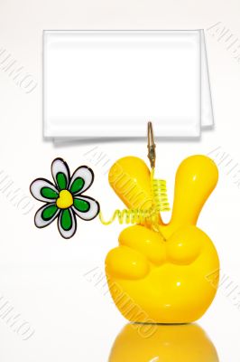 Business card holder on