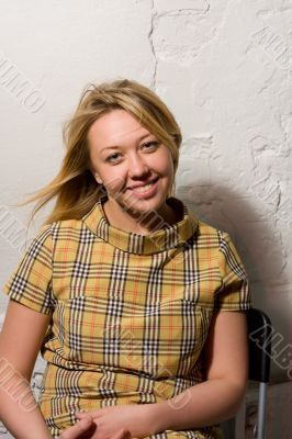 Portrait of the young dlond girl