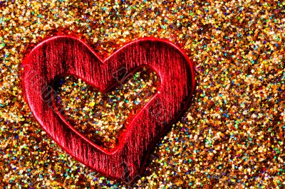 Red shiny heart