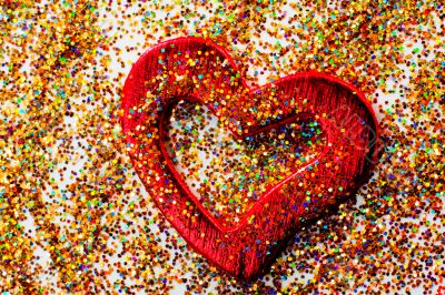Red shiny heart