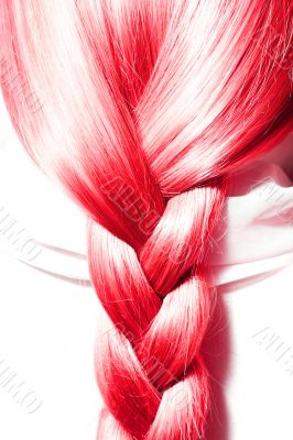 Red hair plaits