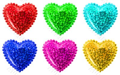 Set of color Heart Valentine