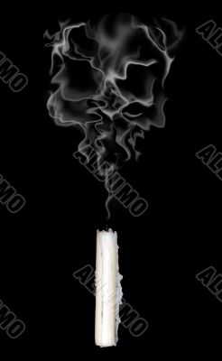 abstract smoke skull
