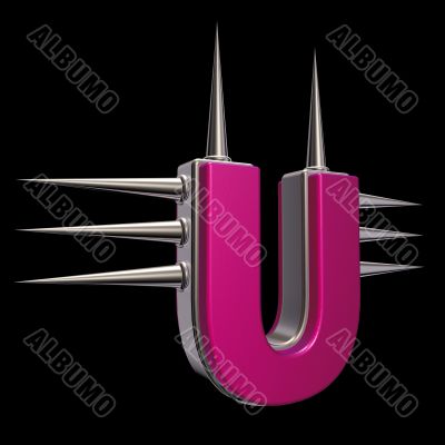 prickles letter u