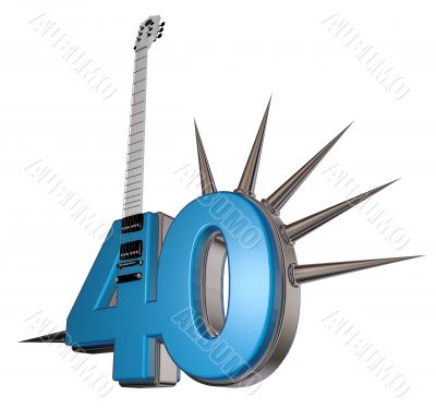 number forty guitar