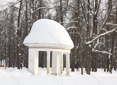 Old-time gazebo  with colonnade