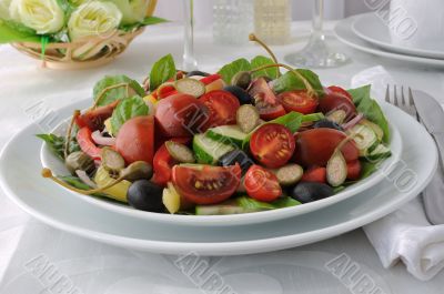 Salad of summer vegetables