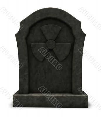 radioactive gravestone