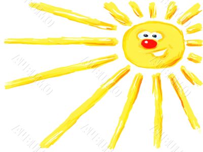 cartoon sun
