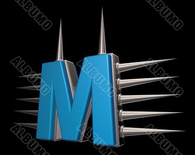 prickles letter m