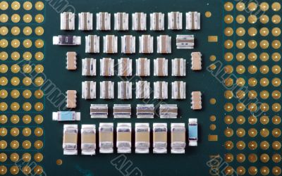Computer processor close up 