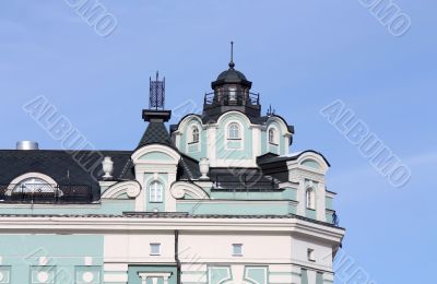 Turret on the top of building