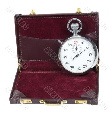 Stopwatch in Briefcase