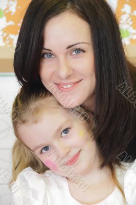 Happiest mother and daughter