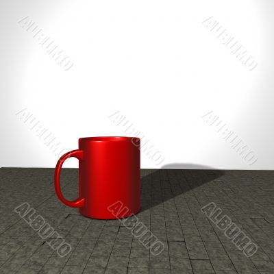 red mug