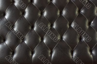 Sepia of genuine leather upholstery