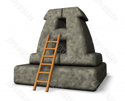 stone letter h