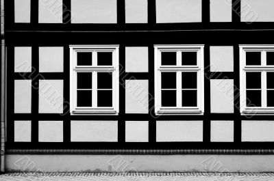 Half-timbered facade
