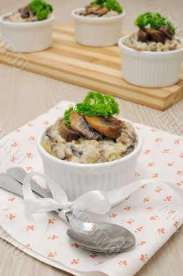 Mushrooms baked  