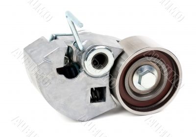 Belt tensioner for V-ribbed belt