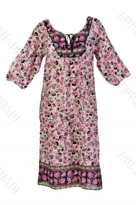 summer dress with floral pattern