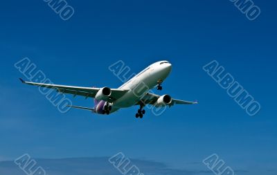 plane with landing gear