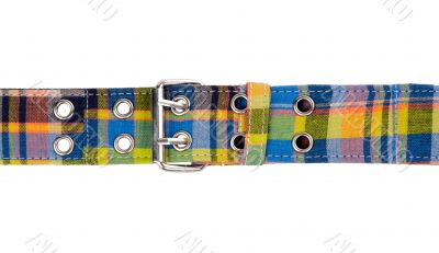 Colorful fabric belt