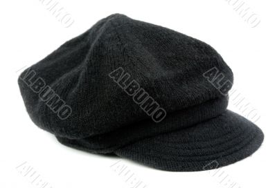 Warm black women`s cap