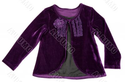 Purple blouse woman