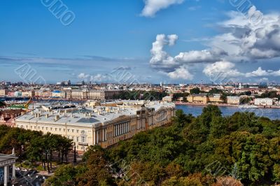 Urban landscape, the city of St. Petersburg