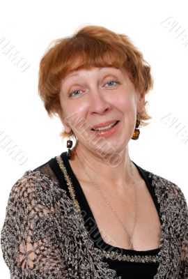 portrait of a smiling middle-aged woman