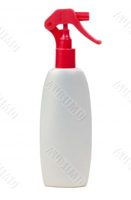 Plastic bottle with a spray