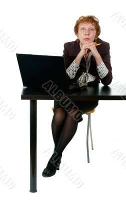 middle-aged woman for the office