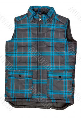 Warm plaid vest