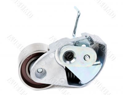 Belt tensioner for V-ribbed belt