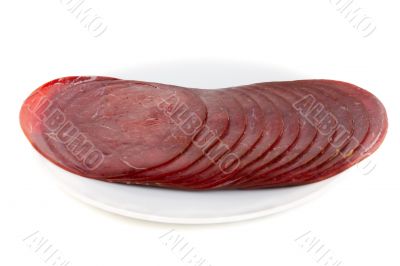 Splitting of the reindeer sausage