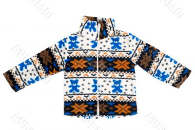 Sweater with a winter pattern