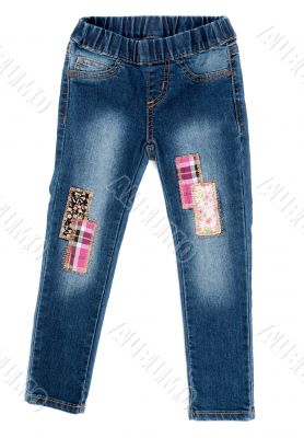 jeans with patches