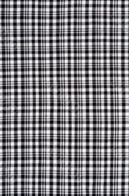 Black and white checkered cloth