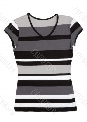 Fashionable women`s striped blouse
